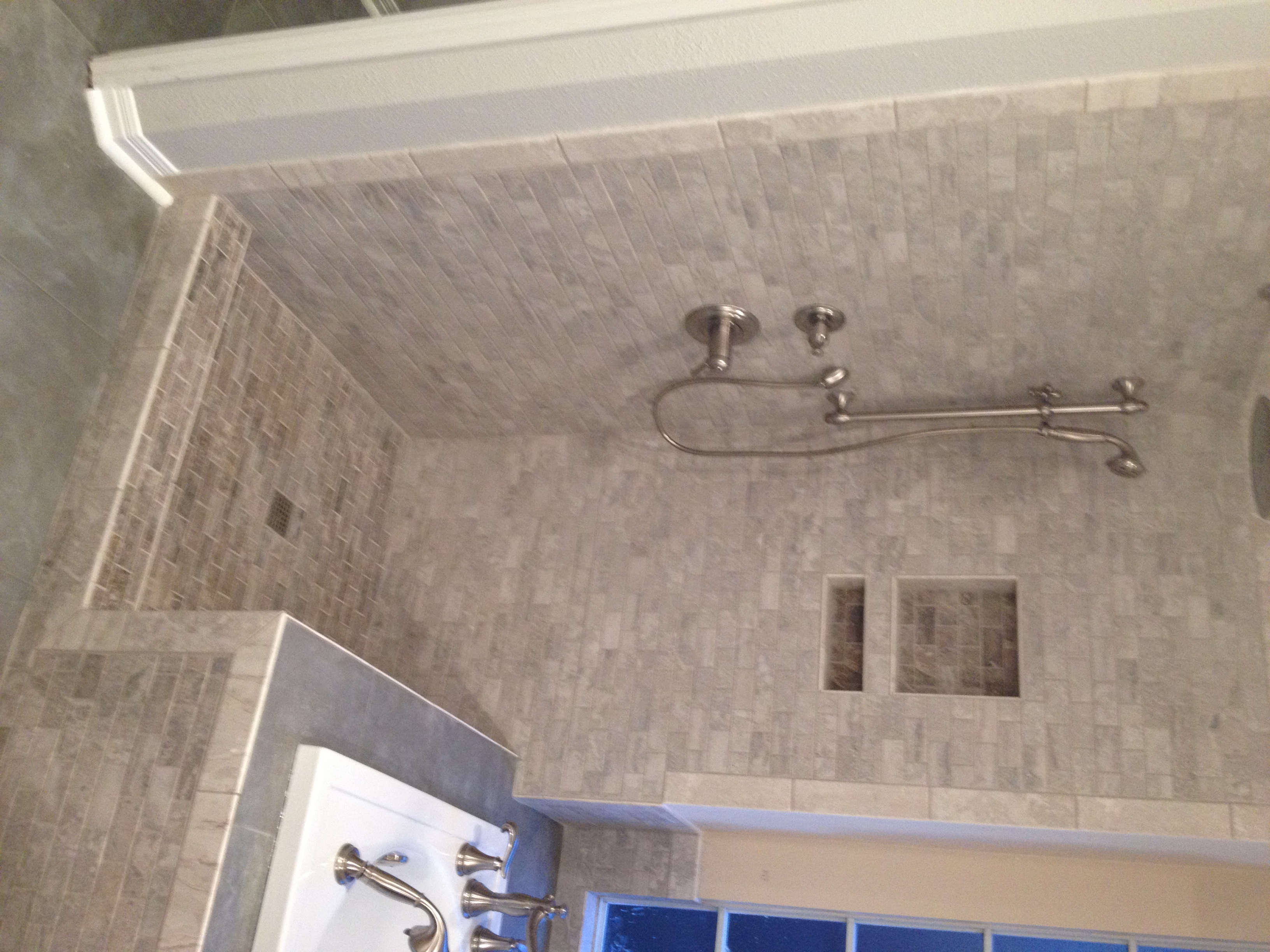 2 Master Bath Remodel Wedi Board for Tile Complete